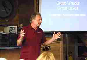 Steve Lewis originally began diving because of his interest in reef ecology. However, reefs in the Great Lakes -- where Steve has lived and taught for the past 20 years -- are far harder to find than wrecks and these days, the majority of his dives are on fresh-water wrecks. 